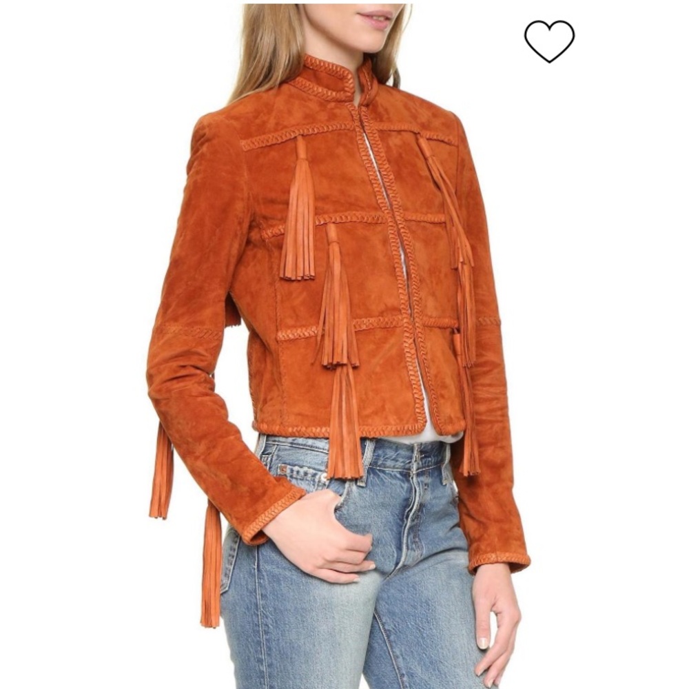 Rachel Zoe fringe suede 4 boho chic leather - Picture 4 of 15